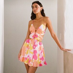 Sabo Skirt Backless Cecily Dress in Nectar Floral